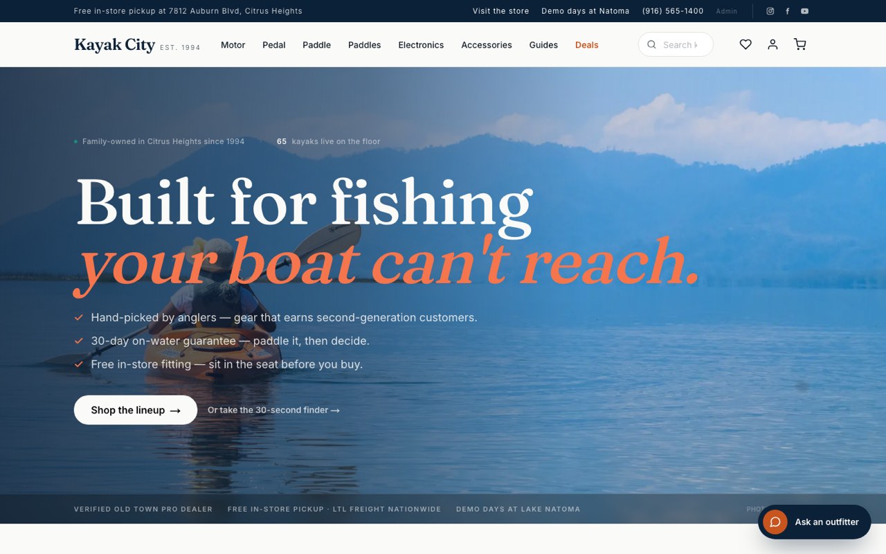 Kayak City online store