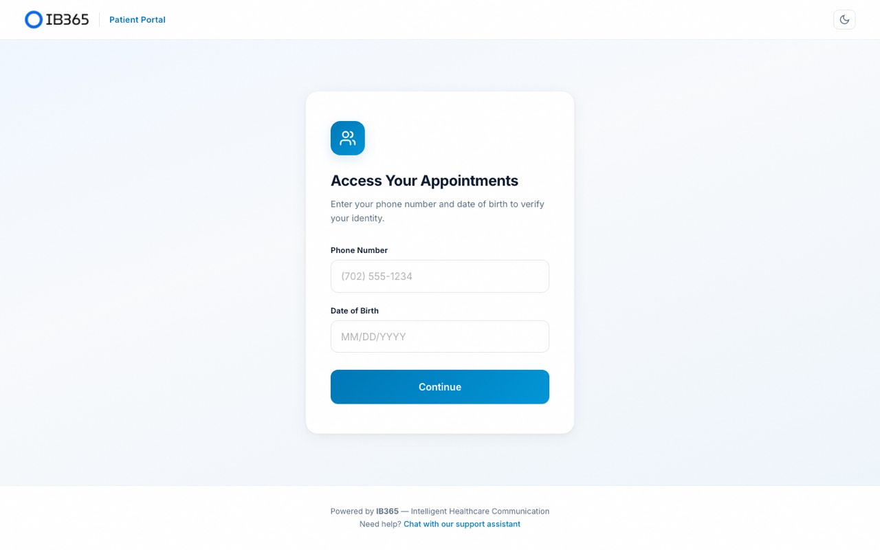 MyCare patient portal sign-in screen